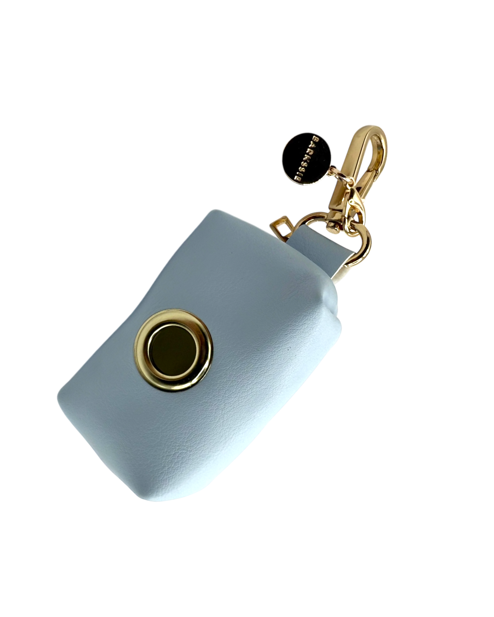 Skyline Blue Premium leather Poop Bag Holder
